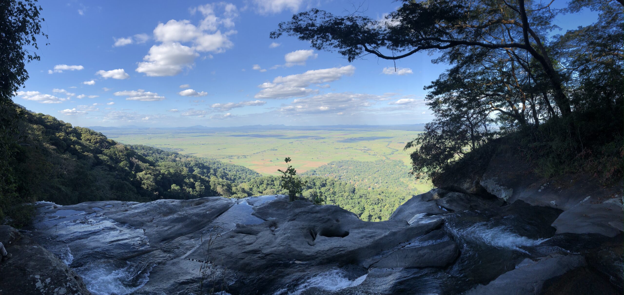 Kilombero Valley view from Sanje's waterfall top